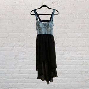 115. MATERIAL GIRL Denim Bustier Dress - Size Small